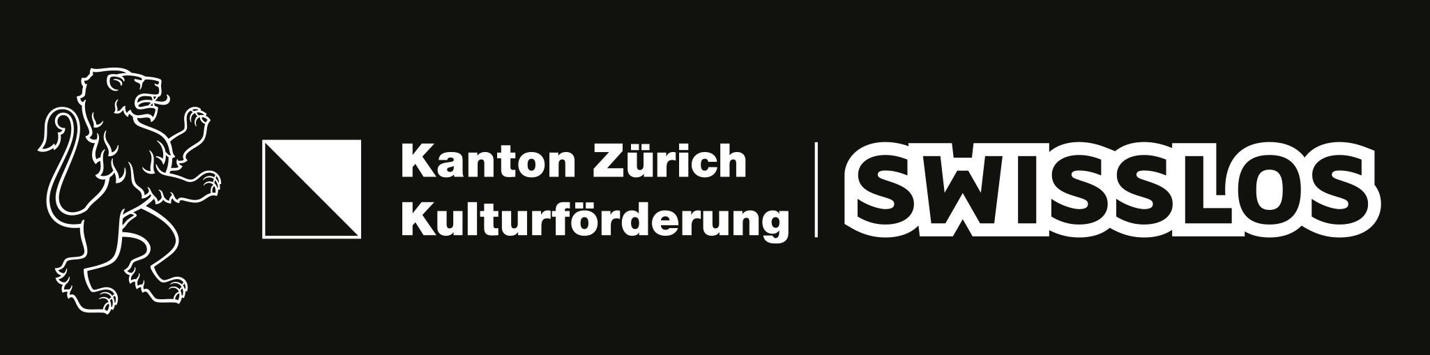 Kanton ZH Swisslos Logo negativ sw
